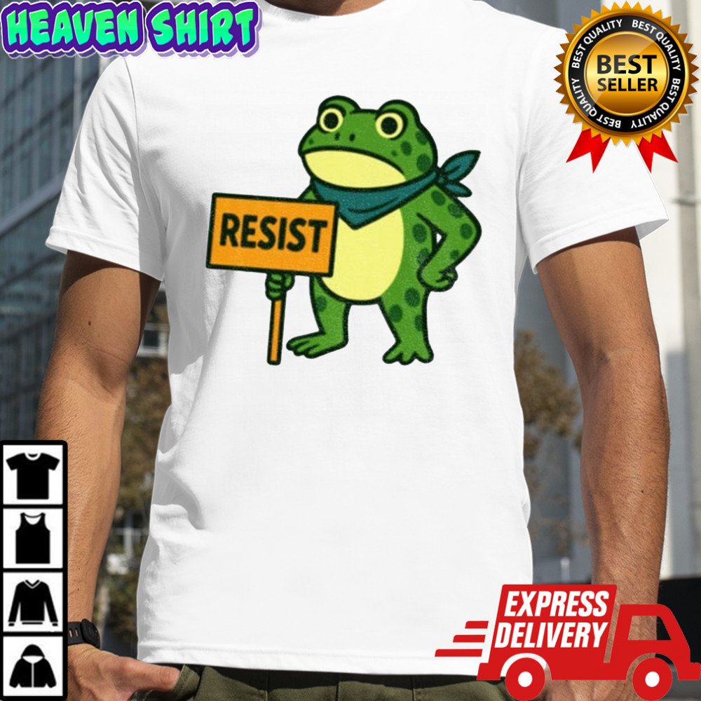 Frog Resist Portland Frog Protest Activist Political 2025 shirt
