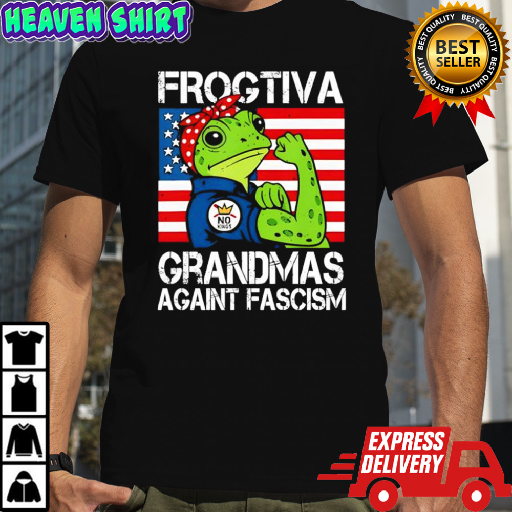 Frogtiva Grandmas Against Fascism Portland Frog Protest shirt