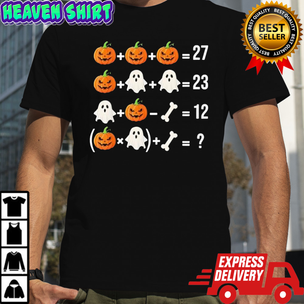 Funny 67 Meme Pumpkin Ghost Math Teacher Costume shirt