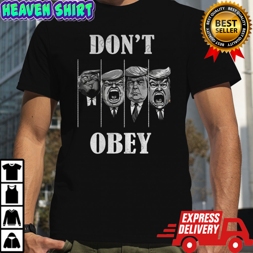 Funny Donald Trump Don’t Obey Frog Protest anti Trump political shirt