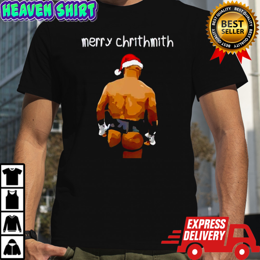 Funny Meme Mike Tyson Butt Christmas Merry Chrithmith shirt