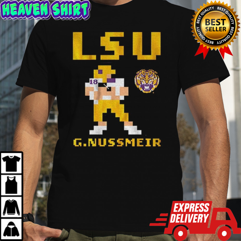 Garrett Nussmeier Retro Baller LSU Tigers football 2025 shirt