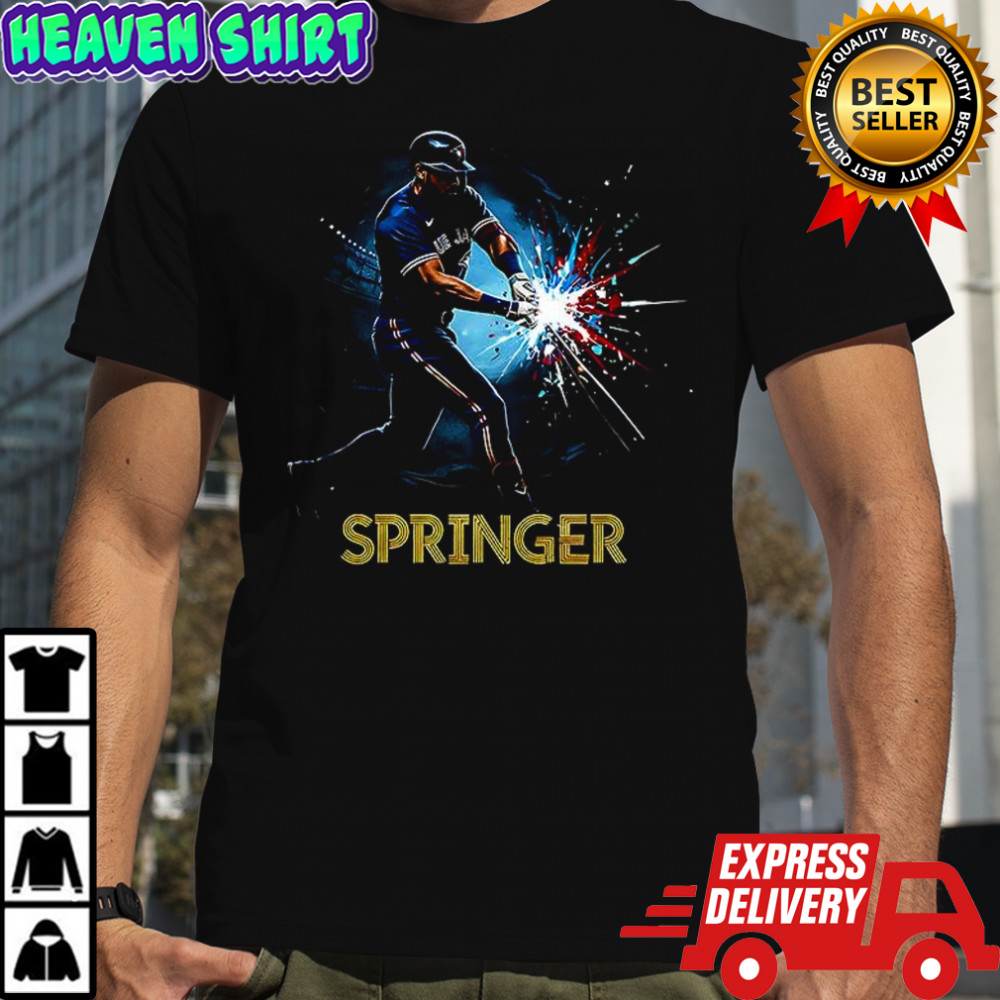 George Springer Toronto Blue Jays baseball hit graphic shirt