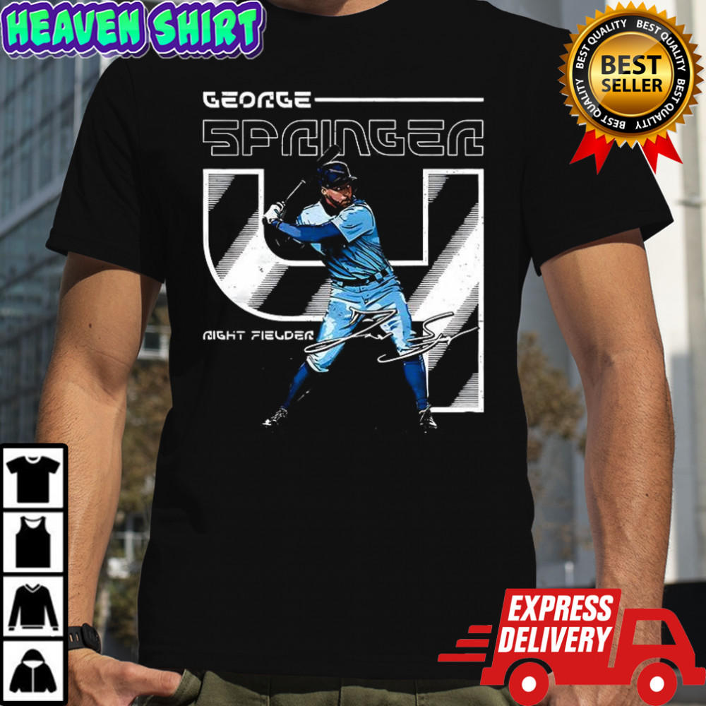 George Springer Toronto Blue Jays baseball Number 4 signature shirt