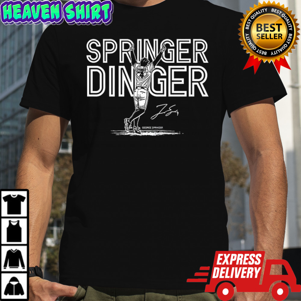 George Springer Toronto Blue Jays baseball Springer Dinger celebration signature shirt