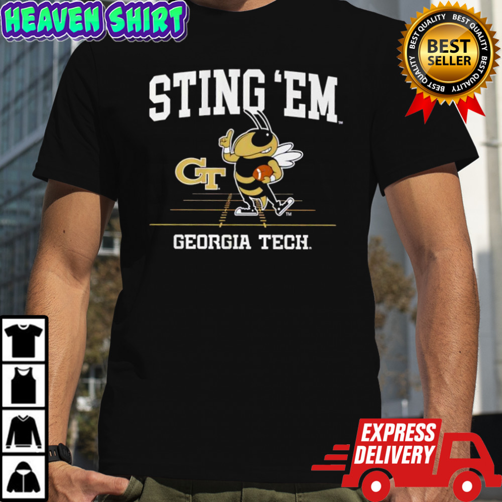 Georgia Tech Yellow Jackets Sting ‘Em Gridiron Mascot logo shirt
