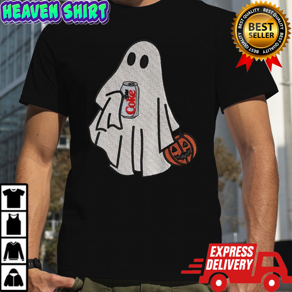 Ghost drink diet coke pumpkin spooky Happy Halloween 2025 shirt