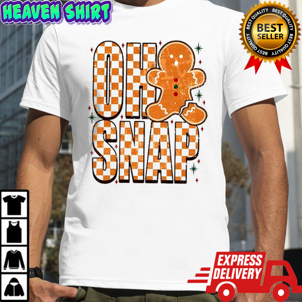 Gingerbread broken Oh Snap Funny Trendy Christmas shirt