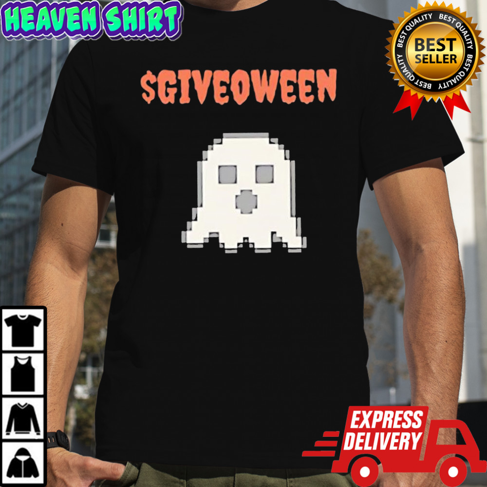 Giveoween ghost retro shirt