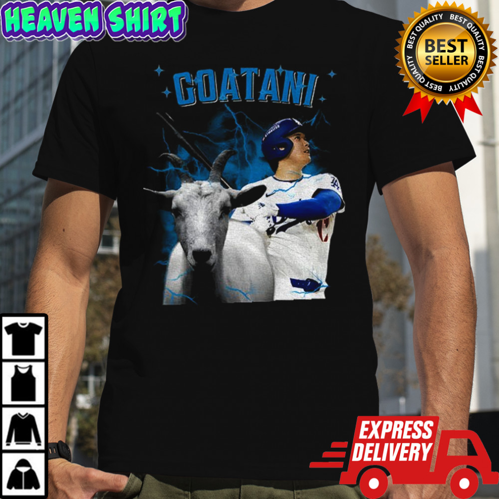 Goatani Shohei Ohtani Goat Los Angeles Dodgers MLB Baseball shirt