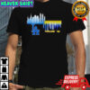 Good los angeles Dodgers vs milwaukee brewers mlb gameday schedule skyline city 2025 shirt
