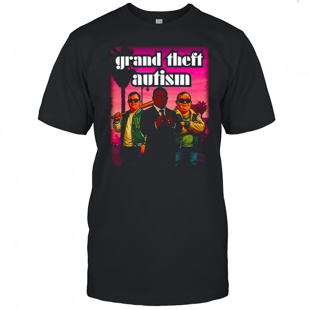 Grand Theft Autism Auto video game parody shirt