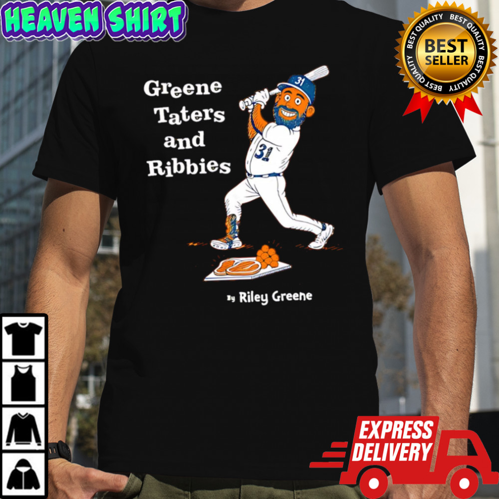 Greene Taters and Ribbies cartoon Detroit Tigers shirt