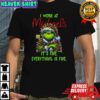 Grinch Christmas Tree X Michaels I Work At It’s Fine Everything Is Fine T-Shirt