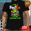 Grinch i work at FedEx logo it’s fine everything is fine shirt
