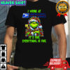 Grinch i work at United States Postal Service logo it’s fine everything is fine shirt