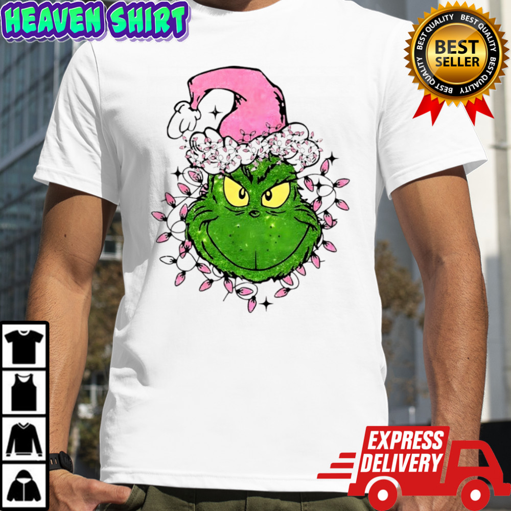 Grinch Max Santa hat pink Merry Christmas 2025 shirt