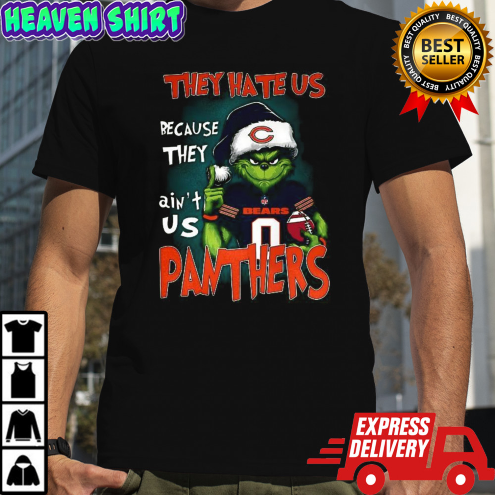 Grinch they hate us because they ain’t us Carolina Panthers and Chicago Bears football shirt