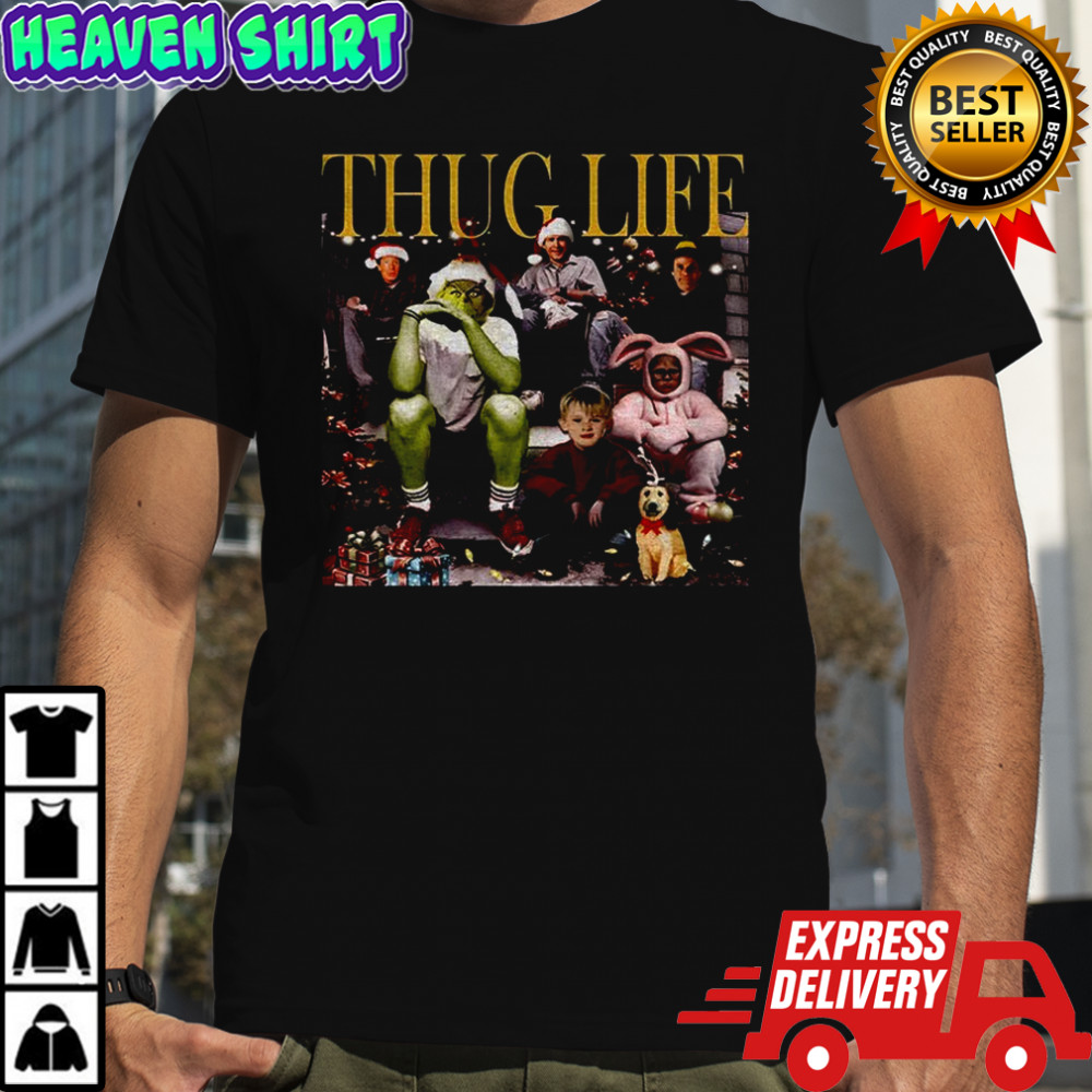 Grinch Thug Life Christmas movie vintage shirt