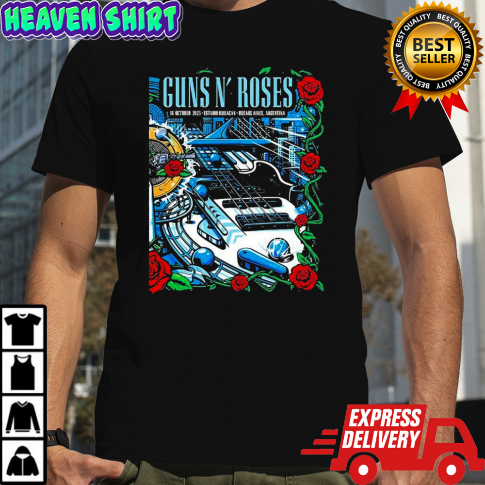 Guns N Roses Argentina Night 2 Venue At Estadio Huracan On October 18 2025 T-Shirt