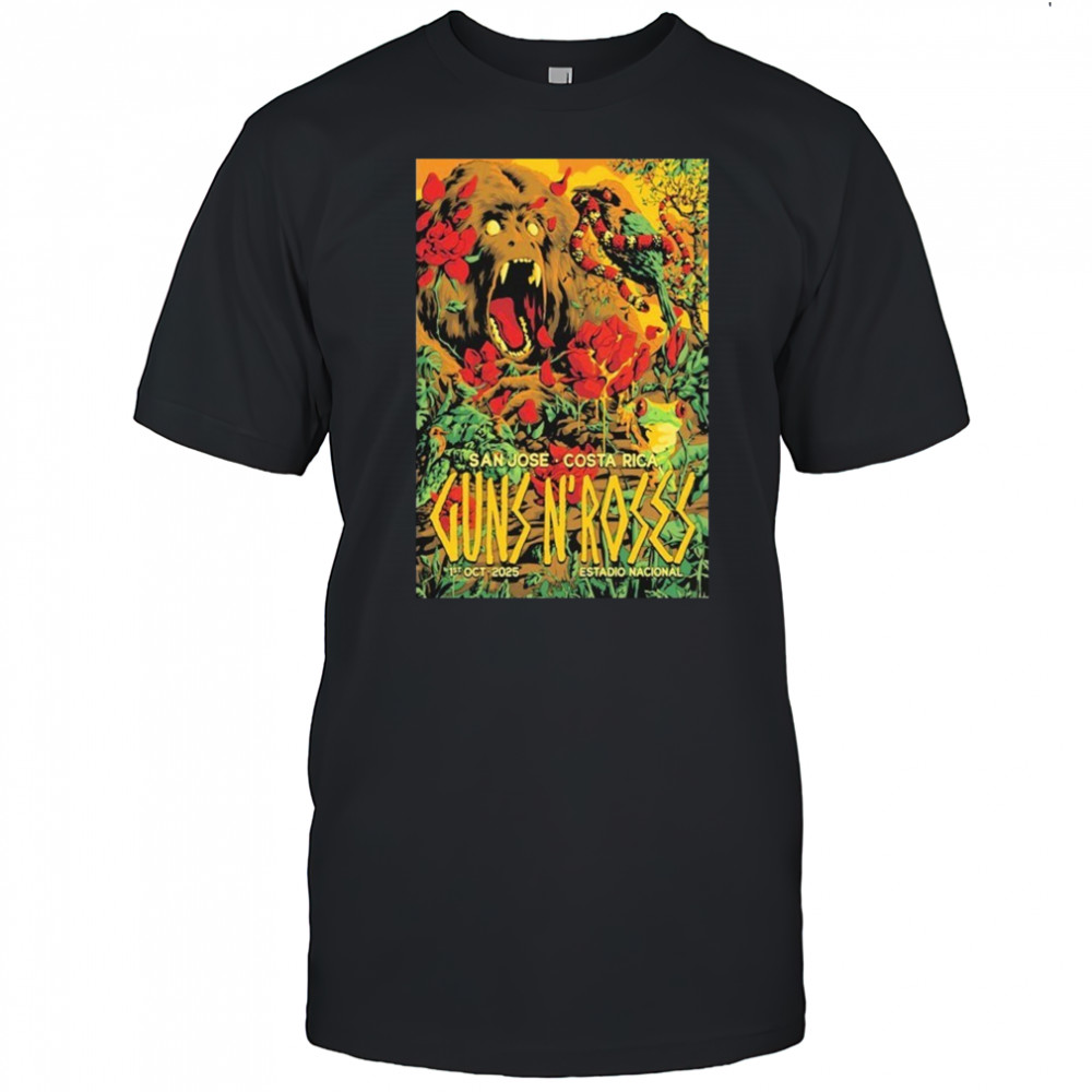 Guns N’ Roses Oct 1 2025 Estadio Nacional San José Costa Rica T-shirt