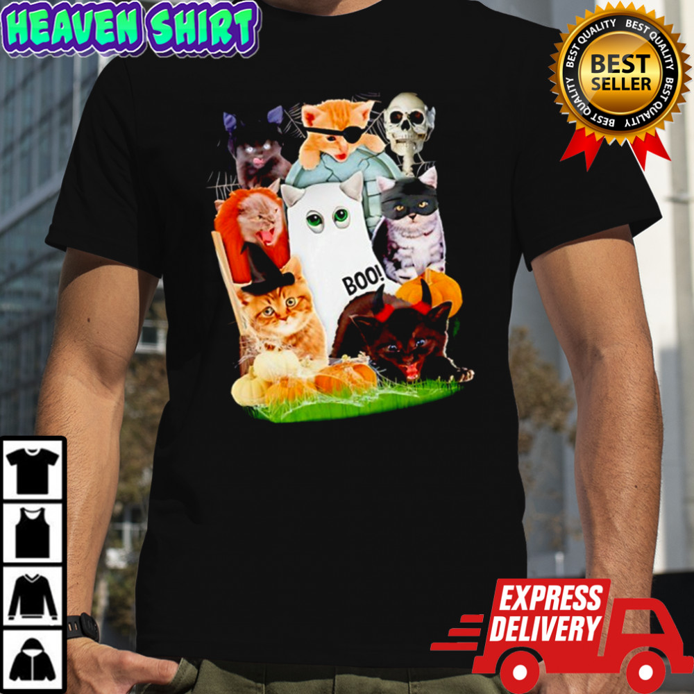 Halloween Cat Collage shirt