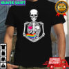 Halloween Lesbian Pregnancy Pride Baby Pregnant Skeleton shirt