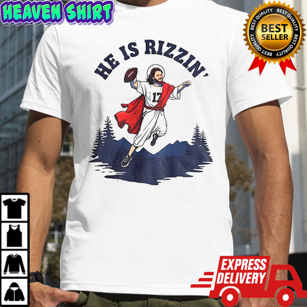He is Rizzin’ Josh Allen Jesus Buffalo Bills NFL Football 2025 Bills Mafia gift shirt