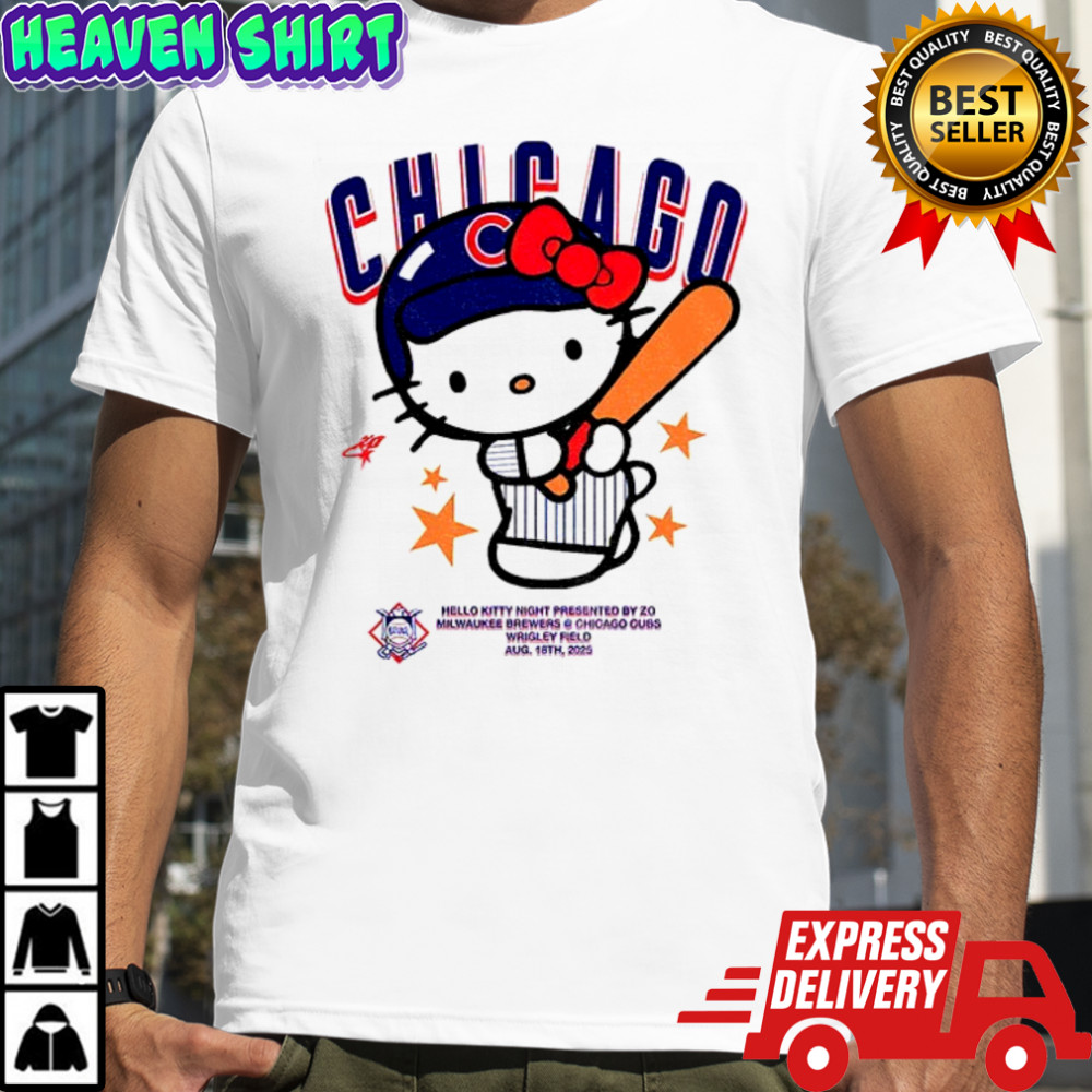 Hello Kitty Chicago Cubs MLB 2025 t-shirt