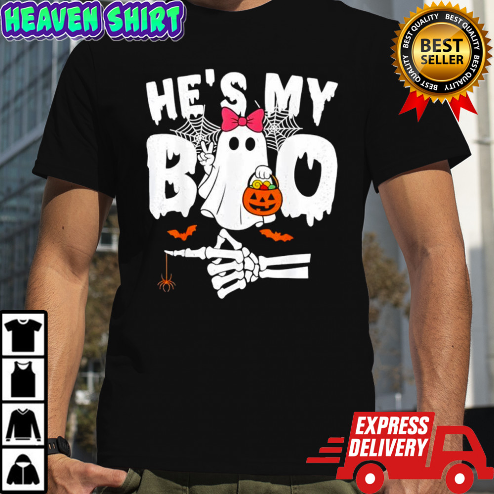He’s My Boo Matching Halloween Couples She’s My Boo shirt