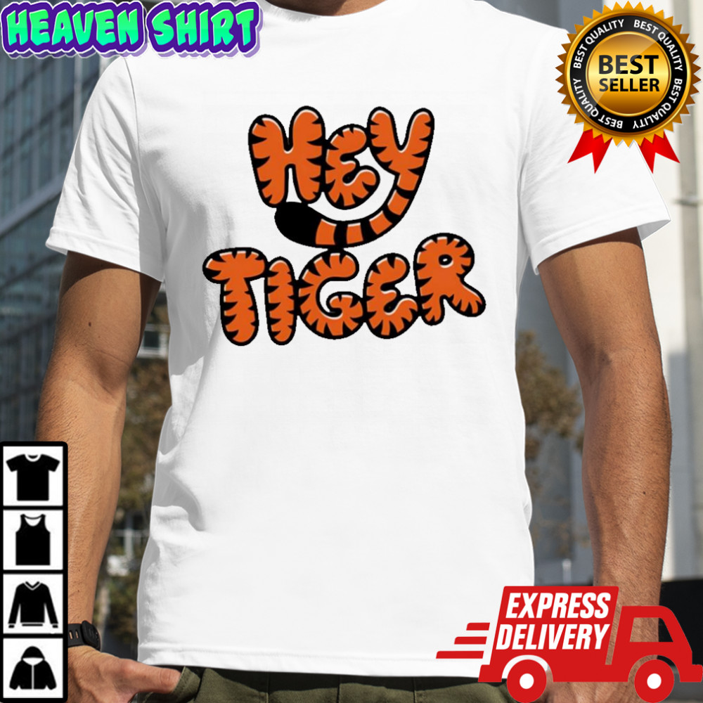 Hey Tiger Bubble Letter shirt
