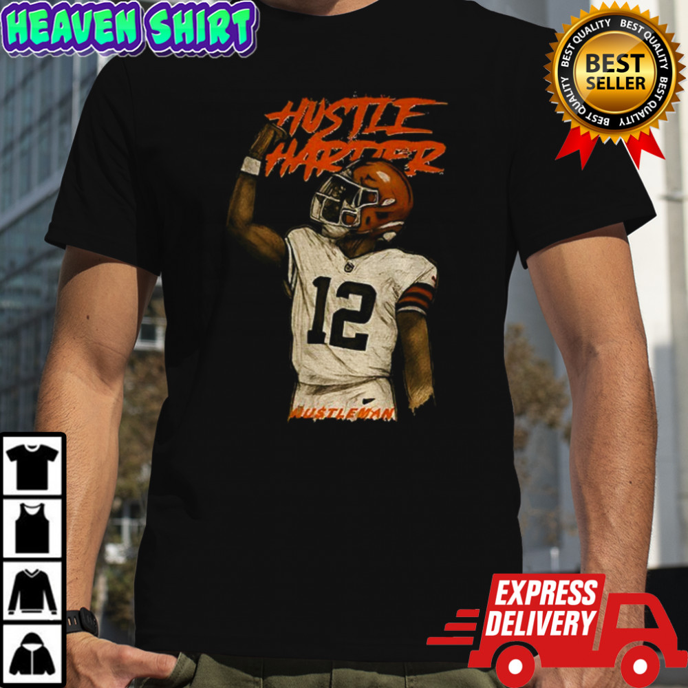 Hustleman Shedeur Sanders Cleveland Browns Hustle Harder NFL 2025 shirt