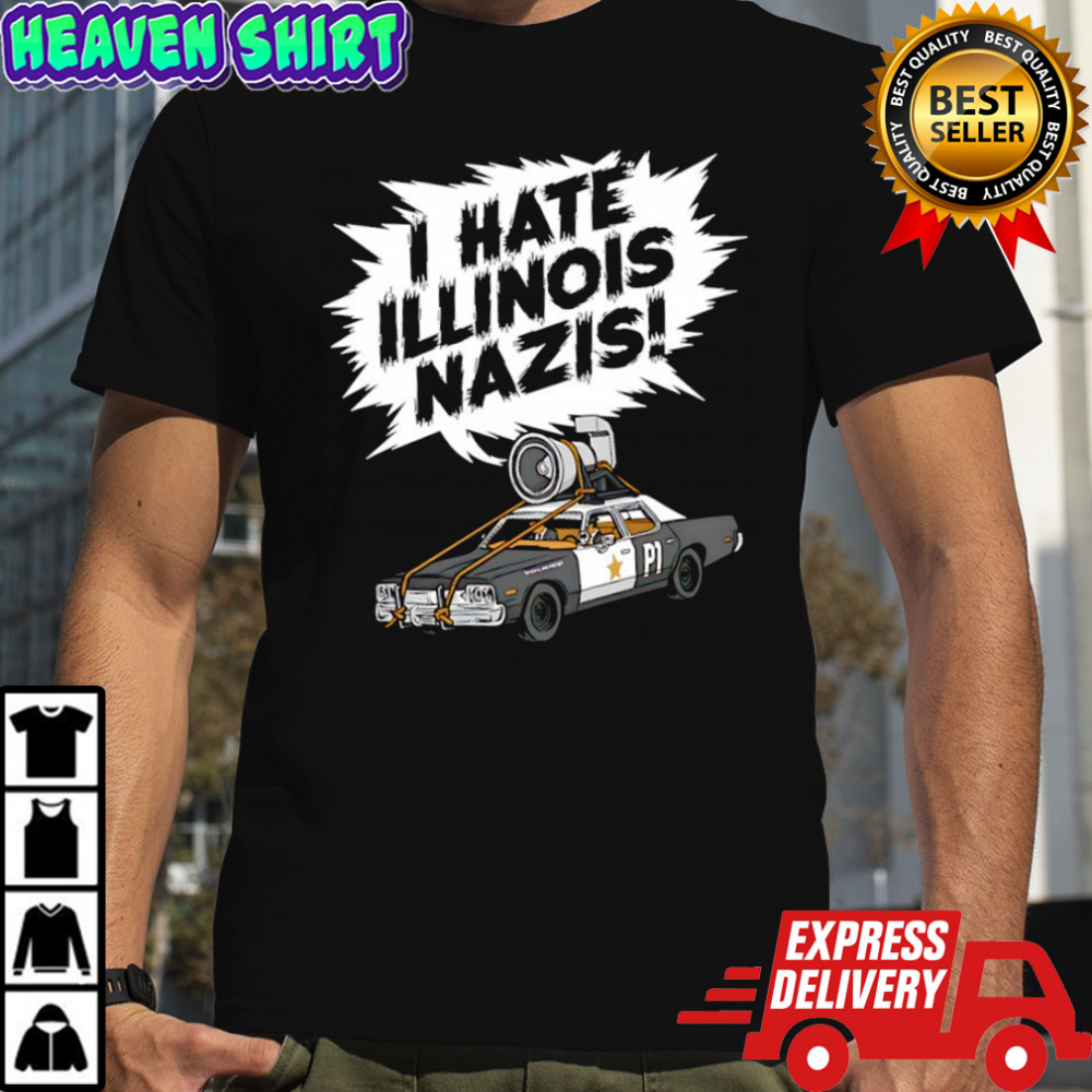 I hate Illinois Nasis car shirt