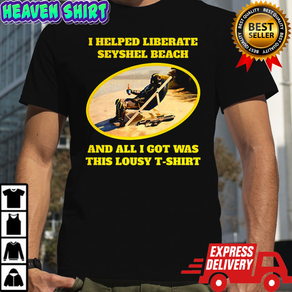 I helped liberate seyshel beach shirt
