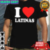 I Love Latinas Art heart shirt