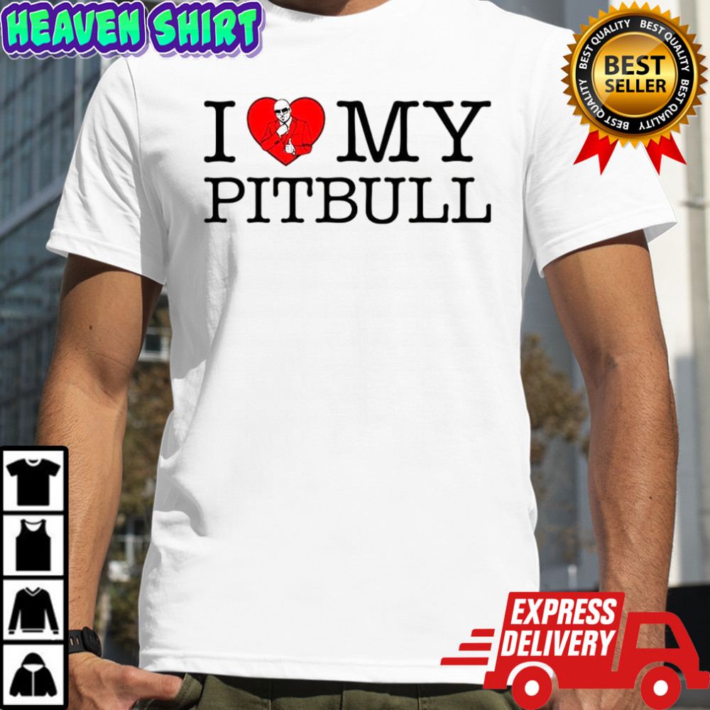 I love my Pitbull heart shirt