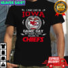 I May Live In Iowa But On Game Day My Heart And Soul Belongs To Kansas City Chiefs T-Shirt