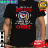 I May Live In New York But On Game Day My Heart And Soul Belongs To Kansas City Chiefs T-Shirt