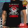 I May Live In North Carolina But On Game Day My Heart And Soul Belongs To Kansas City Chiefs T-Shirt