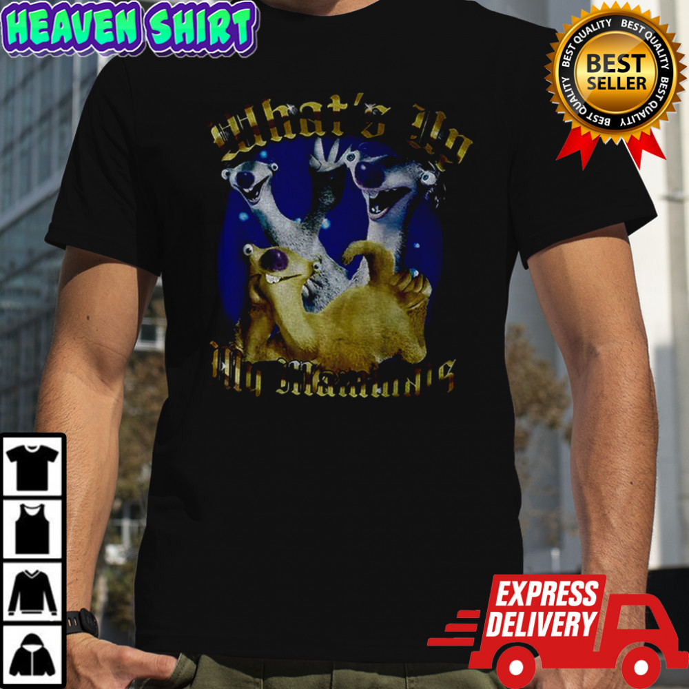 Ice Age what’s up my mammals graphic shirt