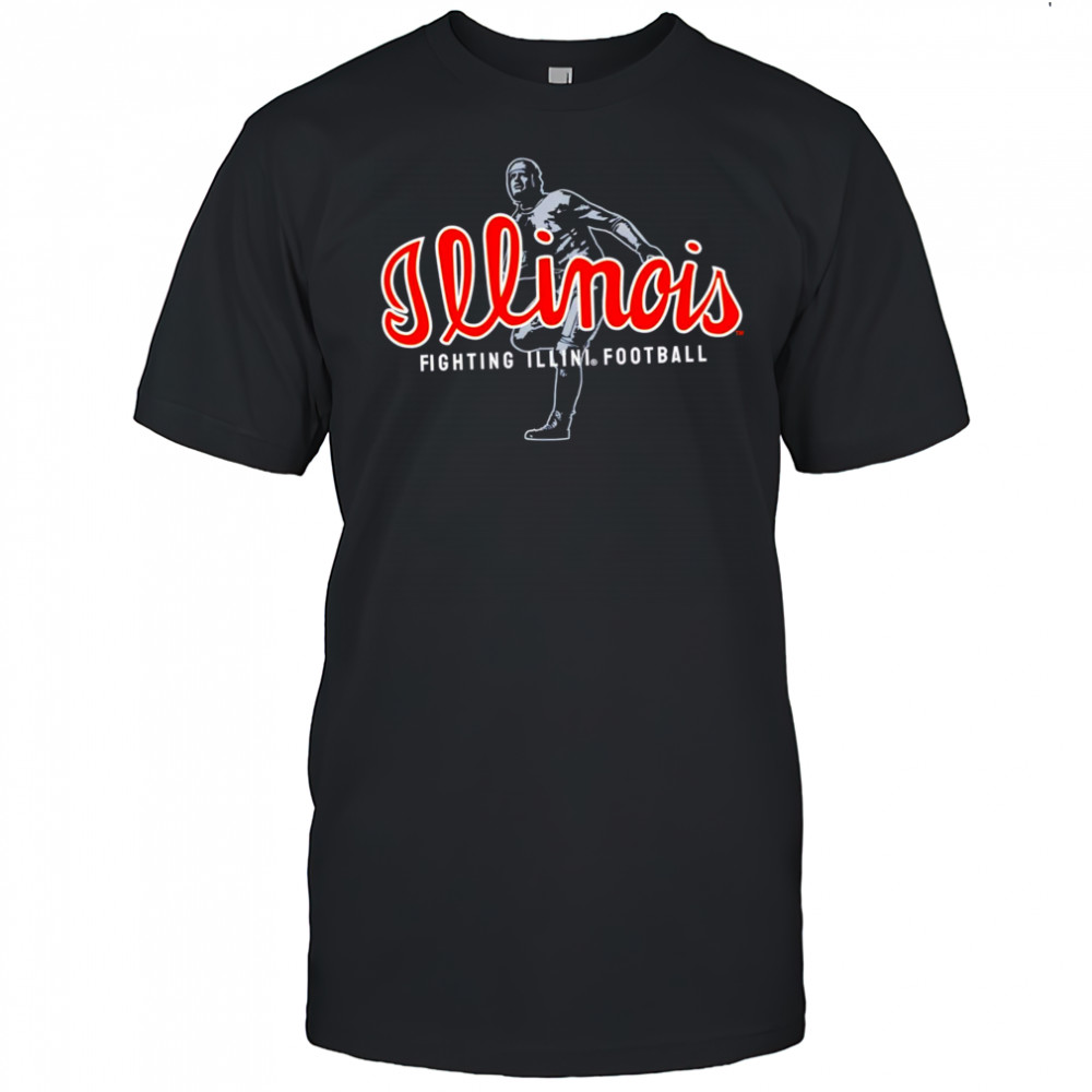 Illinois Fighting Illini Football Grange Script shirt