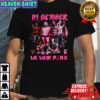 In October We Wear Pink Horror Characters shirt