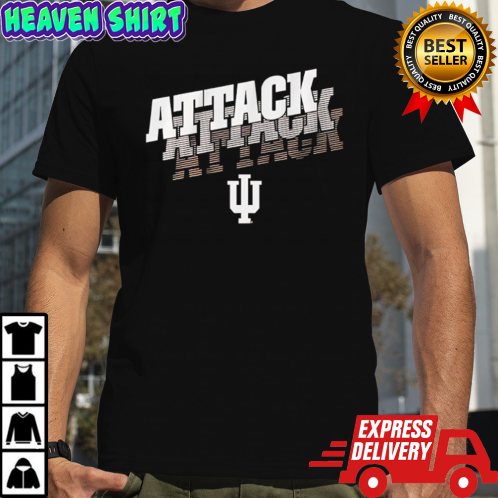 Indiana Hoosiers football attack attack attack logo shirt