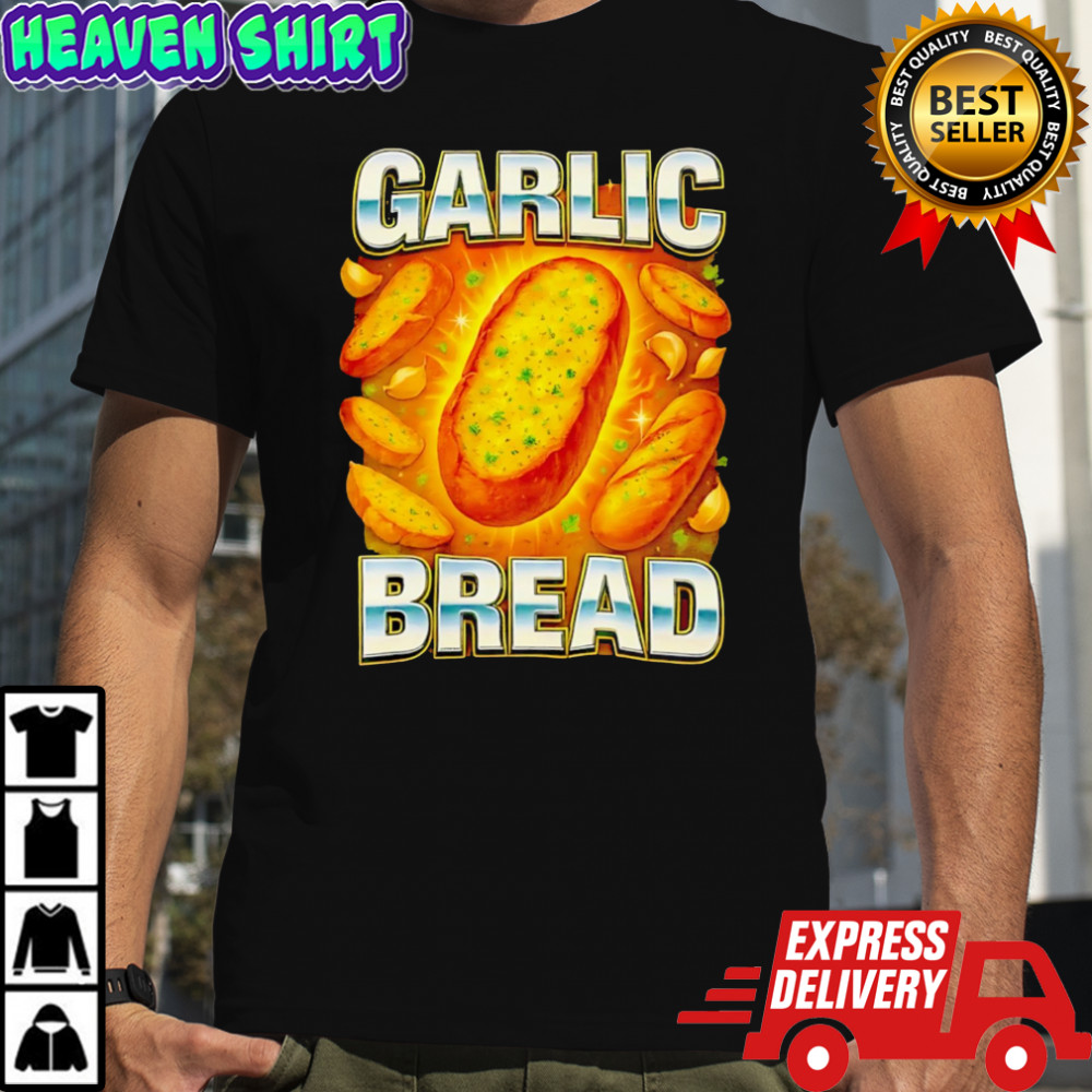 Ironic Garlic Bread Meme Food Parody shirt