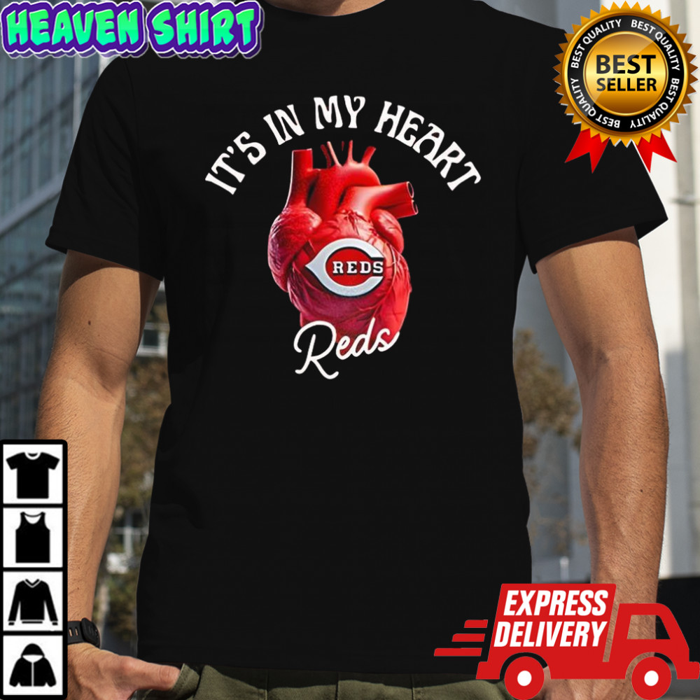 It’s in my heart Cincinnati Reds baseball lovers shirt