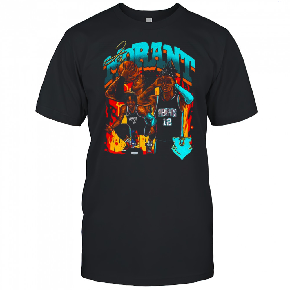 Ja Morant Memphis Grizzlies cartoon graphic shirt
