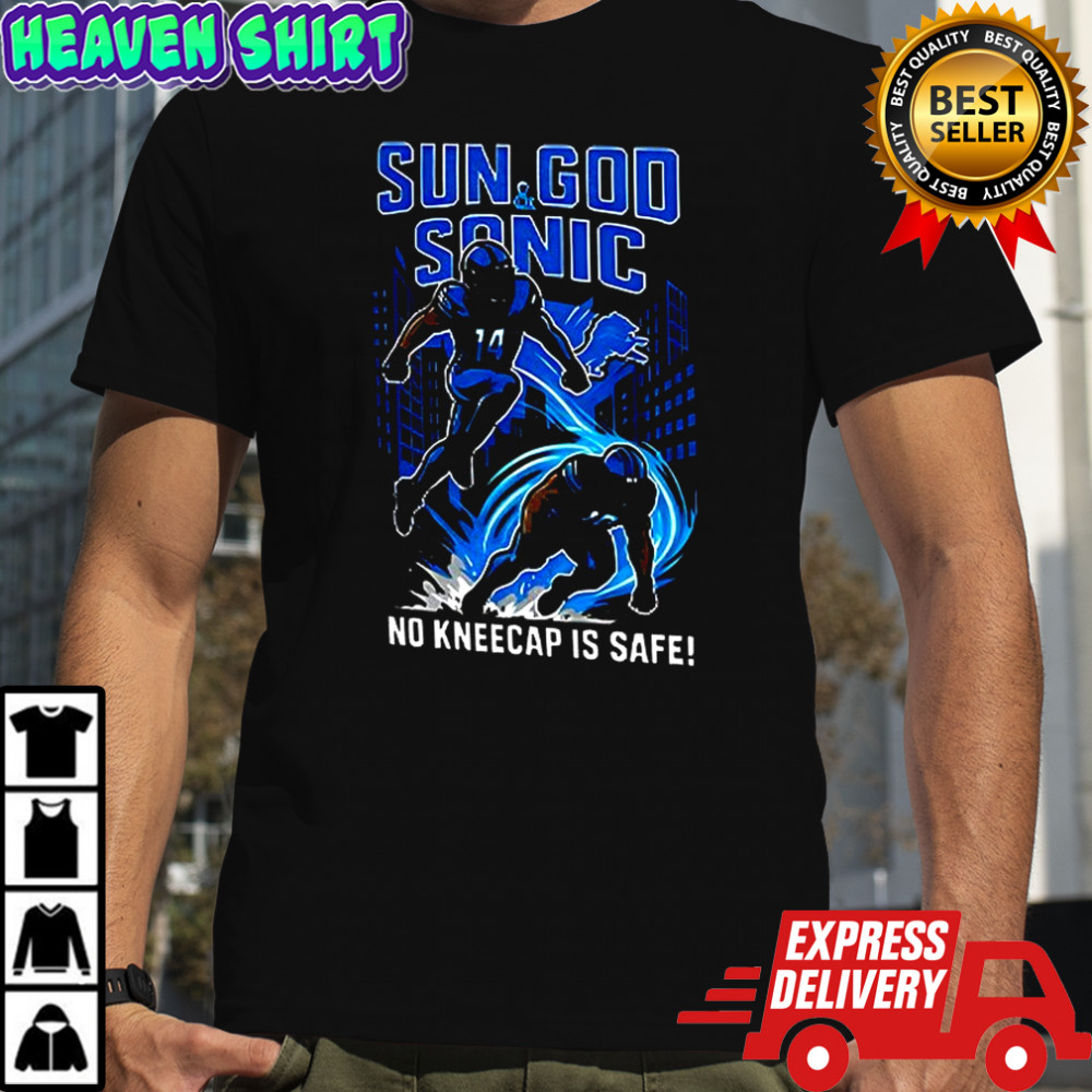 Jahmyr Gibbs Amon Ra St.-Brown Detroit Lions Football no kneecap is safe shirt