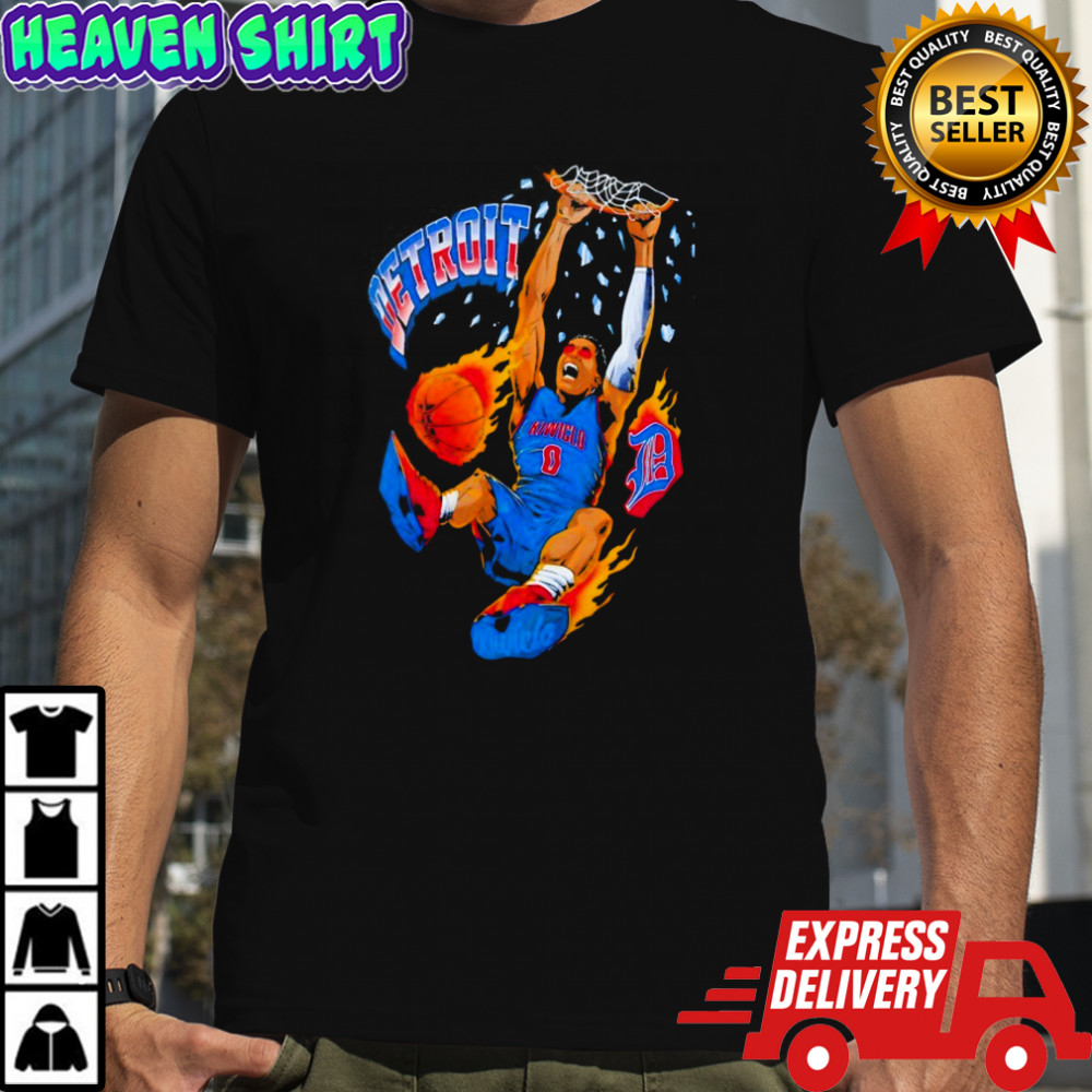 Jalen Duren Detroit Pistons Kiwiclo NBA Draft 2025 Basketball shirt