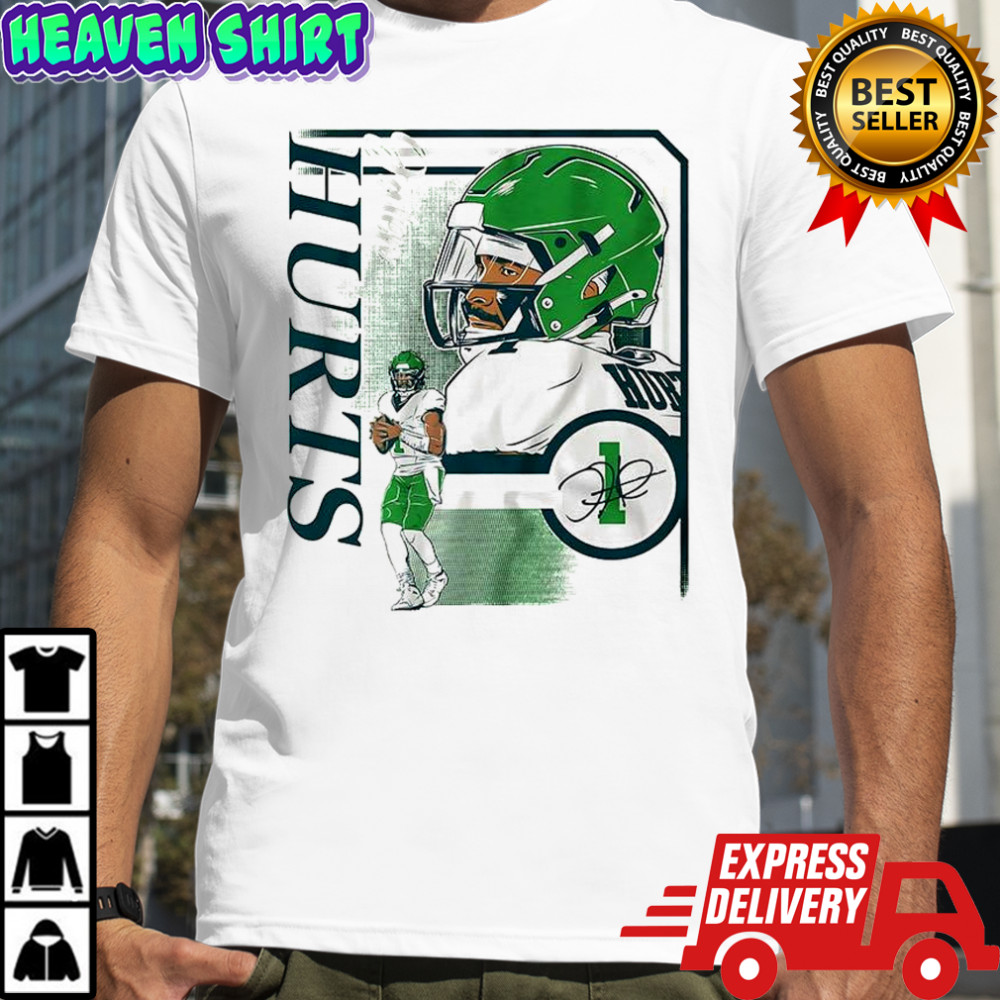 Jalen Hurts Philadelphia Eagles football collage frame signature shirt