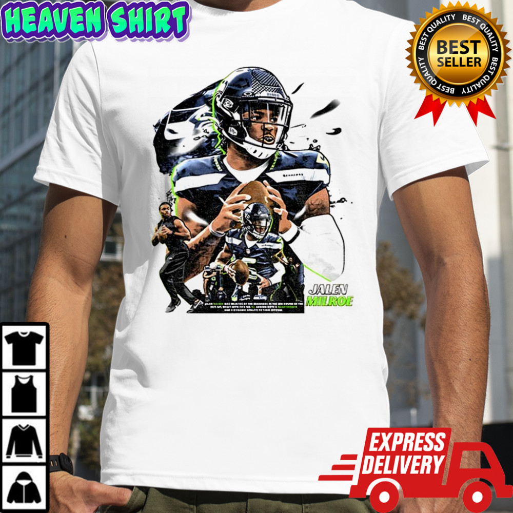 Jalen Milroe Seattle Seahawks Football NFL 2025 graphic shirt
